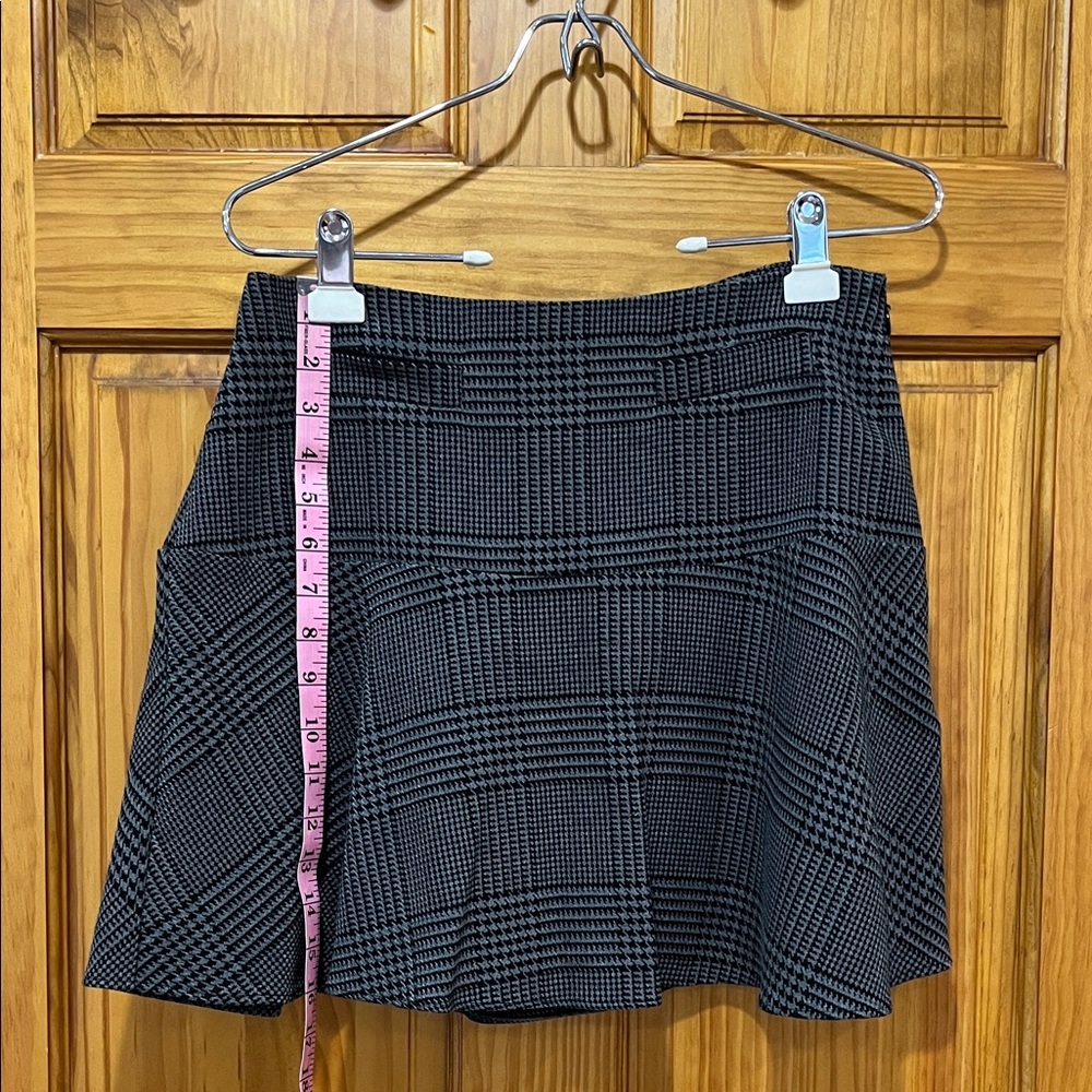 LOFT Classic Black and Gray Plaid Women's Skirt